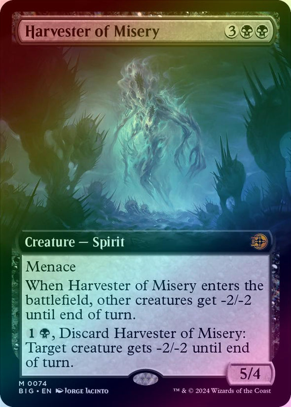 Harvester of Misery - Extended Art (Foil) (BIG)