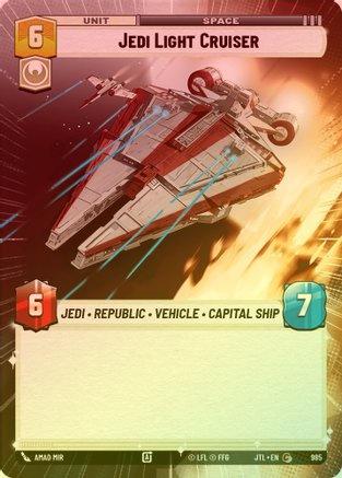 Jedi Light Cruiser (Hyperspace) - 985 - Common (Foil)