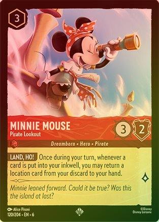 Minnie Mouse (Pirate Lookout) - 120/204 - Super Rare (Foil)