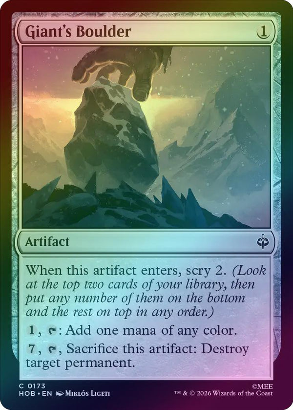 Giant's Boulder (Foil) (HOB) (Pre-Order)