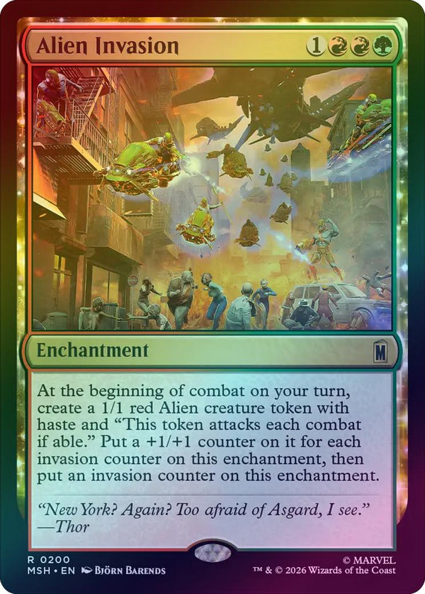 Alien Invasion (Foil) (MSH) (Pre-Order)