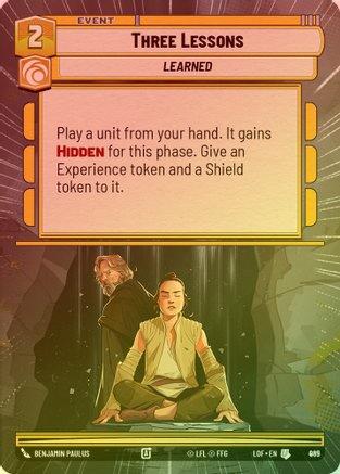 Three Lessons (Hyperspace) - 965 - Uncommon (Foil)