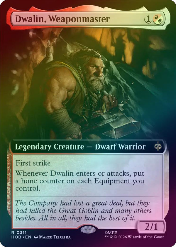 Dwalin, Weaponmaster - Extended Art (Foil) (HOB) (Pre-Order)