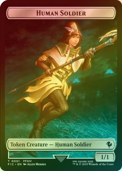 Human Soldier // Hero (033) Token (Surge Foil) (TFIC)