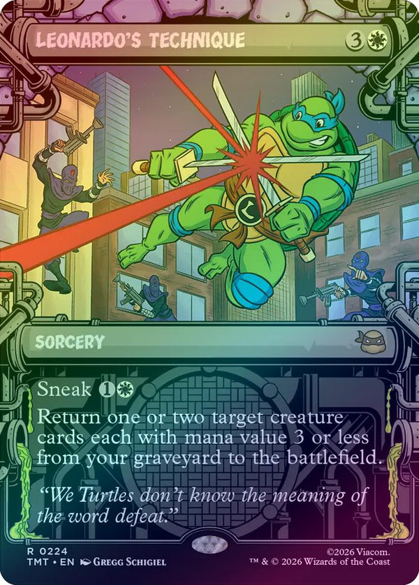 Leonardo's Technique - Sewer Frame (Foil) (TMT)