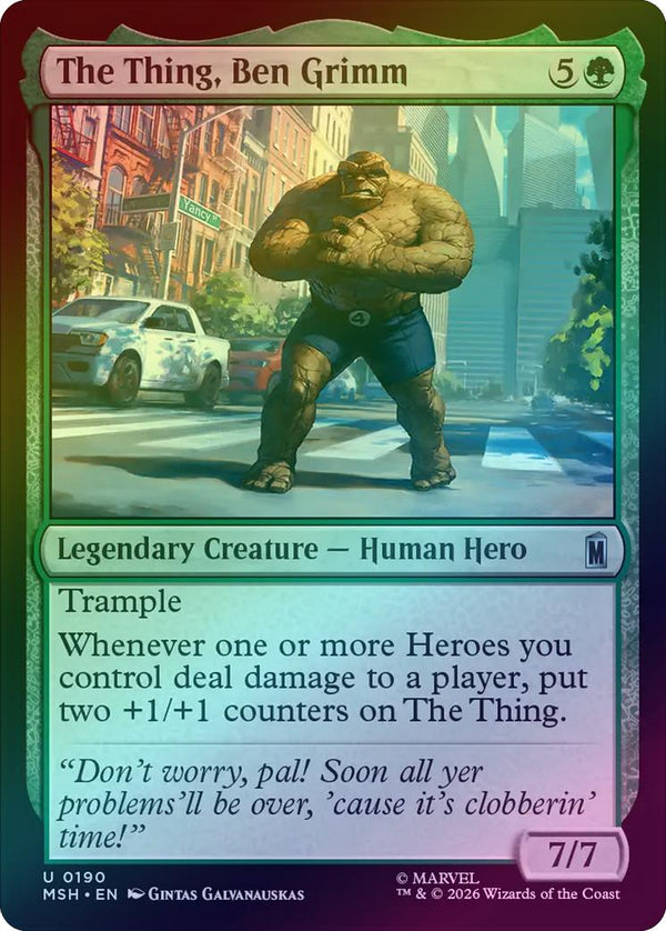 The Thing, Ben Grimm (Foil) (MSH) (Pre-Order)