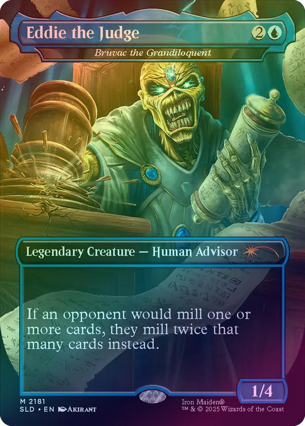 Eddie the Judge // Bruvac the Grandiloquent - IRON MAIDEN: Eddie Unchained (Rainbow Foil) (SLD)
