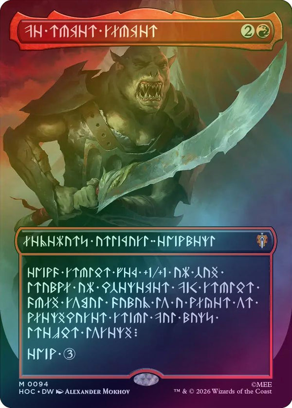 The Reaver Cleaver - Dwarvish Language (Foil) (HOC)