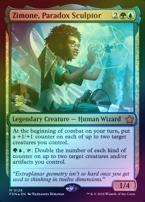 Zimone, Paradox Sculptor - Prerelease Promo (Foil) (PFDN)