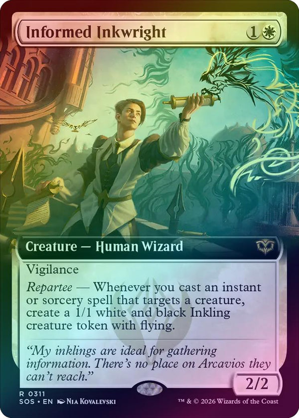 Informed Inkwright - Extended Art (Foil) (SOS)