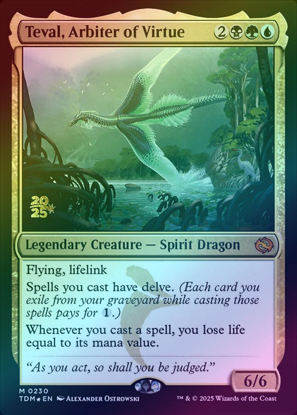 Teval, Arbiter of Virtue - Prerelease Promo (Foil) (PTDM)