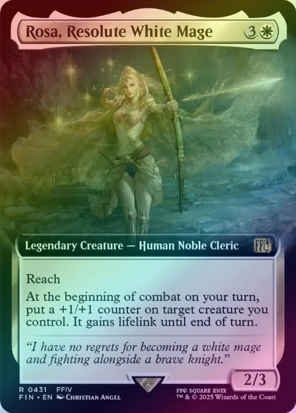 Rosa, Resolute White Mage - Extended Art (Foil) (FIN)