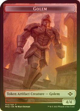 Food (018) // Golem (Foil) (MH2 Token)