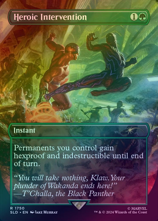 Heroic Intervention - Marvel's Black Panther (Rainbow Foil) (SLD)