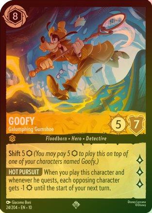 Goofy (Galumphing Gumshoe) - 24/204 - Super Rare (Foil)