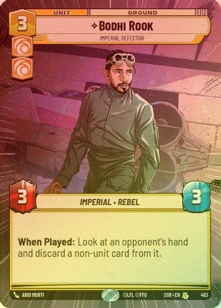 Bodhi Rook - Imperial Defector (Hyperspace) - 463 - Rare (Foil)