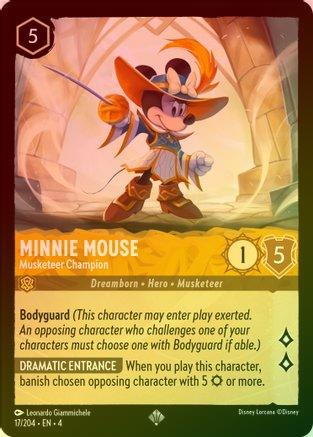 Minnie Mouse (Musketeer Champion) - 17/204 - Super Rare (Foil)