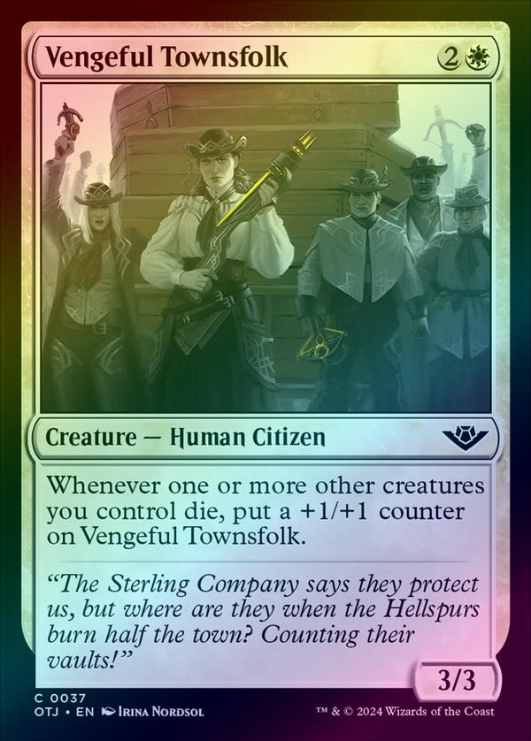 Vengeful Townsfolk (Foil) (OTJ)