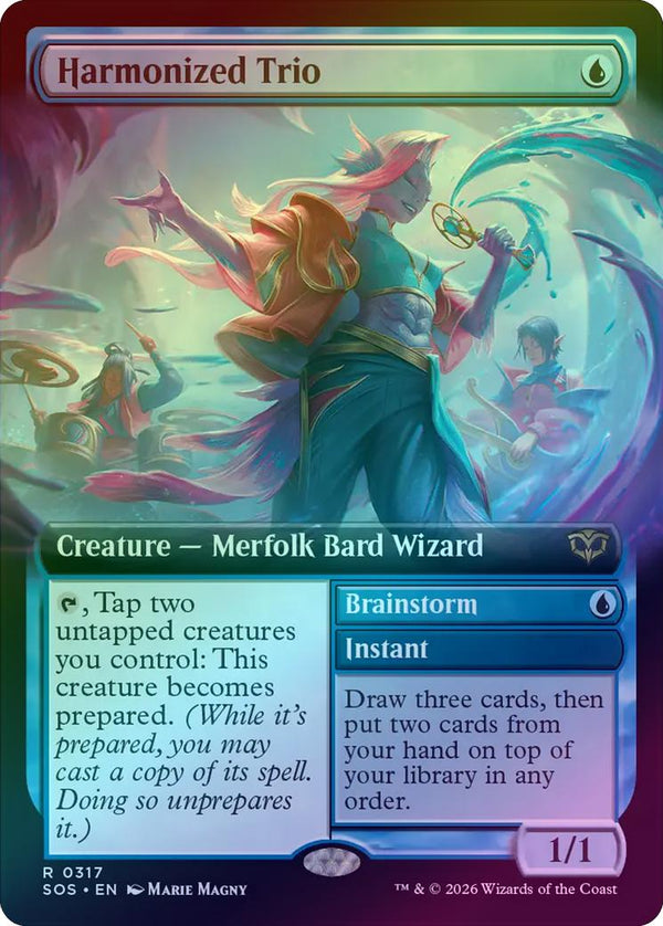 Harmonized Trio // Brainstorm - Extended Art (Foil) (SOS)