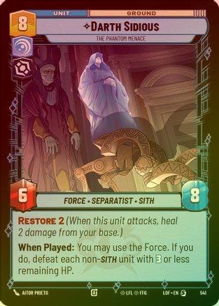 Darth Sidious - The Phantom Menace - 541 - Special (Foil)