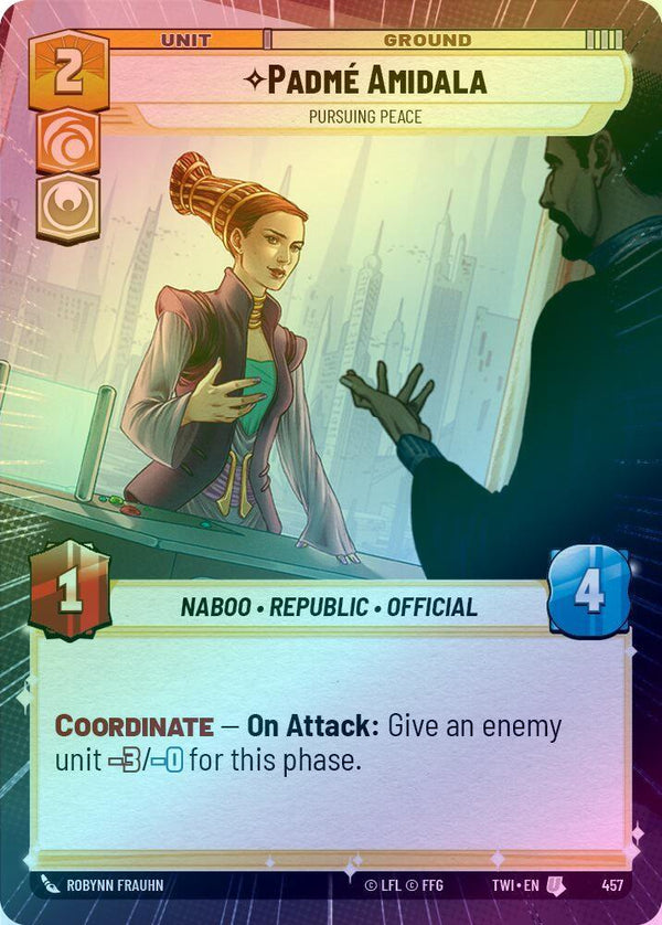 Padme Amidala - Pursuing Peace (Hyperspace) - 457 - Uncommon (Foil)