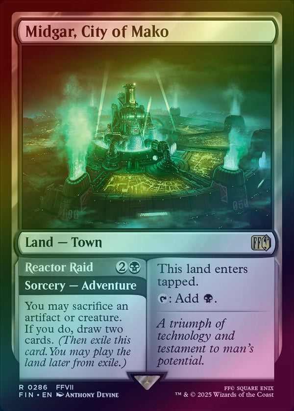 Midgar, City of Mako // Reactor Raid (Foil) (FIN)