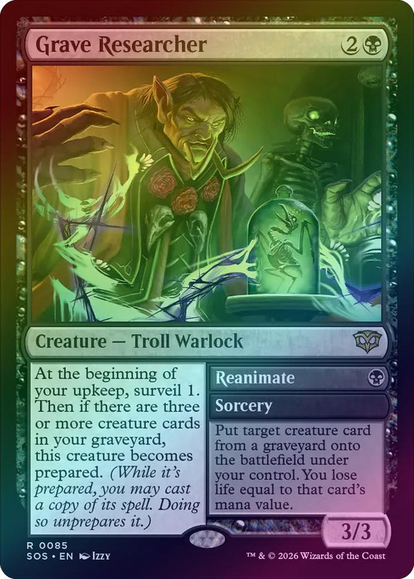 Grave Researcher // Reanimate (Foil) (SOS)