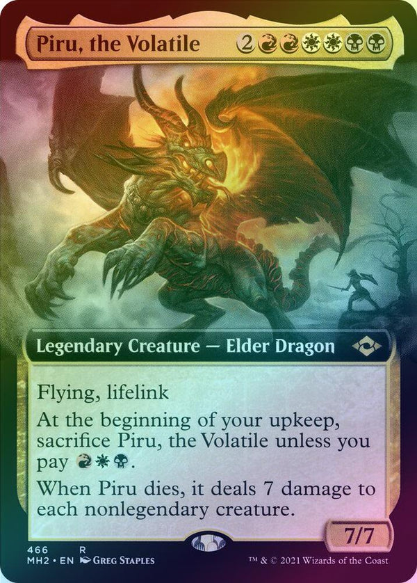 Piru, the Volatile - Extended Art (Foil) (MH2)