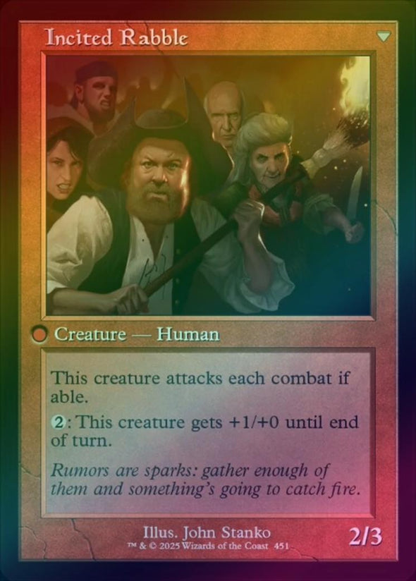 Town Gossipmonger // Incited Rabble - Retro Frame (Foil) (INR)