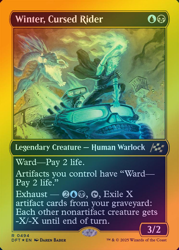 Winter, Cursed Rider (First-Place Foil) (DFT)
