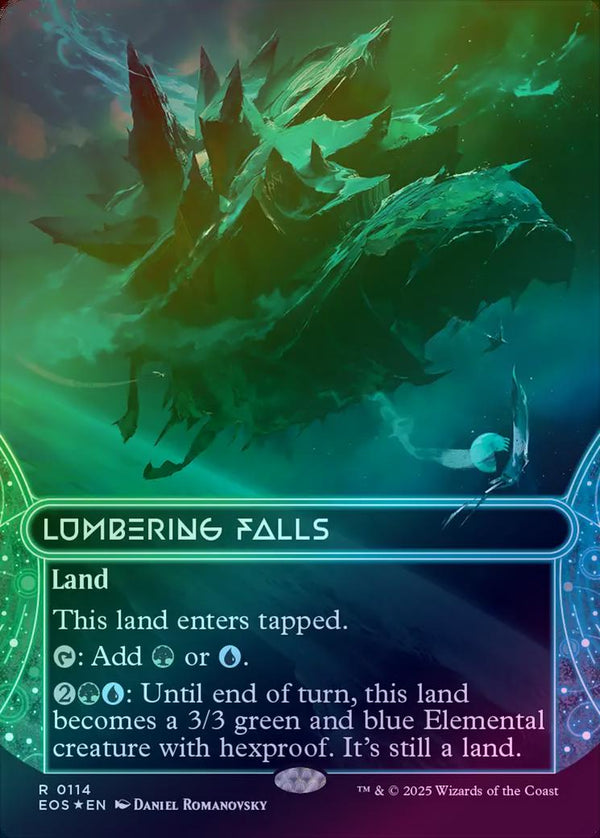 Lumbering Falls - Borderless (Galaxy Foil) (EOS)