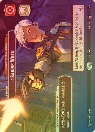 Sabine Wren - Galvanized Revolutionary - 264 - Showcase (Foil)
