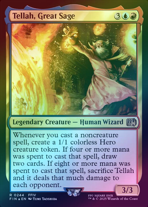 Tellah, Great Sage - Prerelease Promo (Foil) (PFIN)
