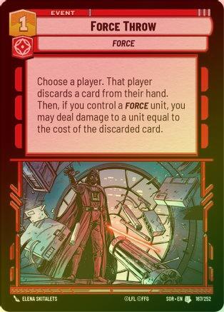 Force Throw - 167/252 - Uncommon (Foil)
