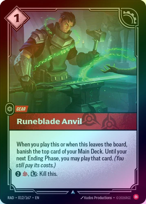 Runeblade Anvil - 012/167 - Uncommon (Foil)