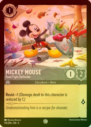 Mickey Mouse (Food Fight Defender) - 176/204 - Common (Foil)