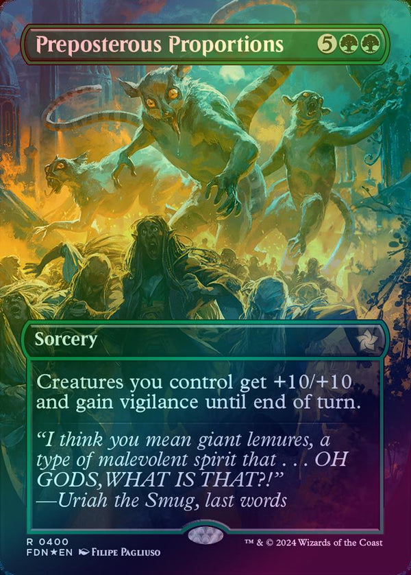 Preposterous Proportions - Borderless (Mana Foil) (FDN)
