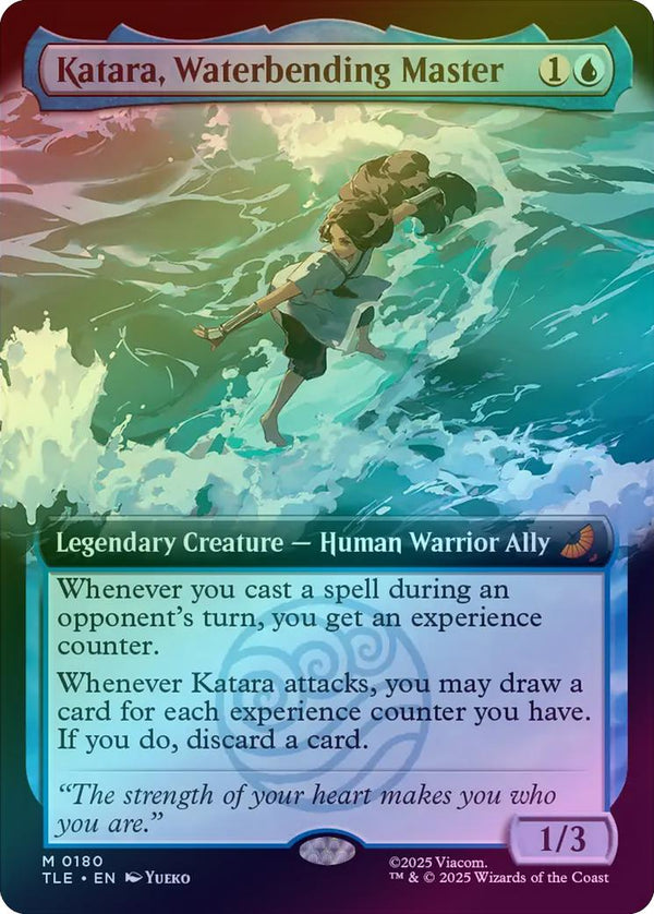 Katara, Waterbending Master - Extended Art (Foil) (TLE)
