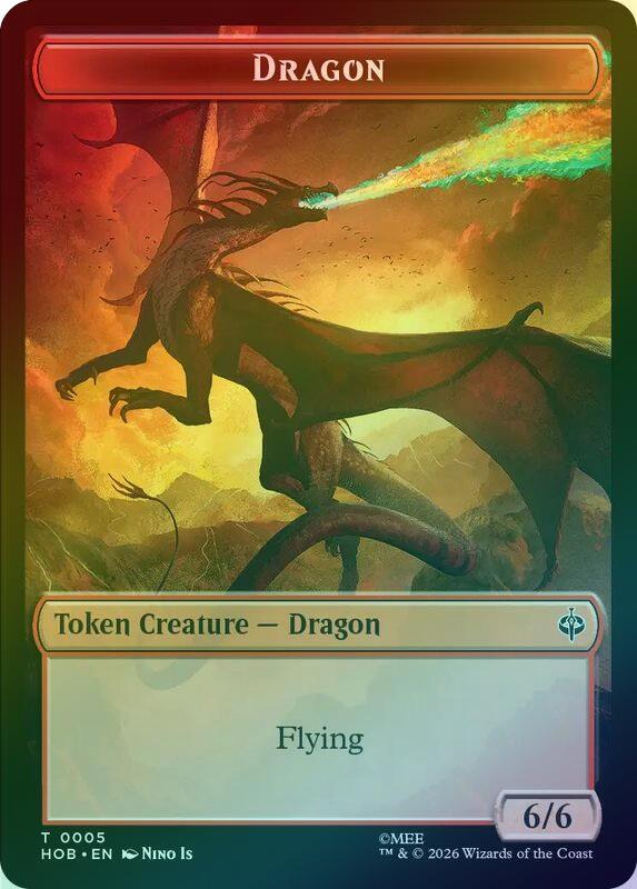 Stone Boulder // Dragon Token (Foil) (THOB)