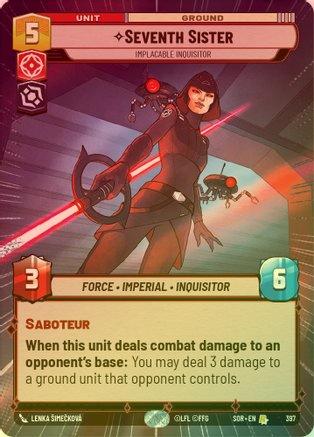 Seventh Sister - Implacable Inquisitor (Hyperspace) - 397 - Rare (Foil)