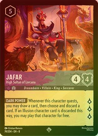Jafar (High Sultan of Lorcana) - 74/204 - Super Rare (Foil)