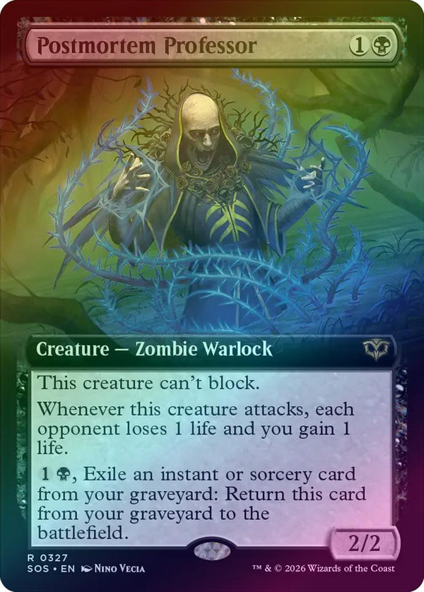Postmortem Professor - Extended Art (Foil) (SOS)