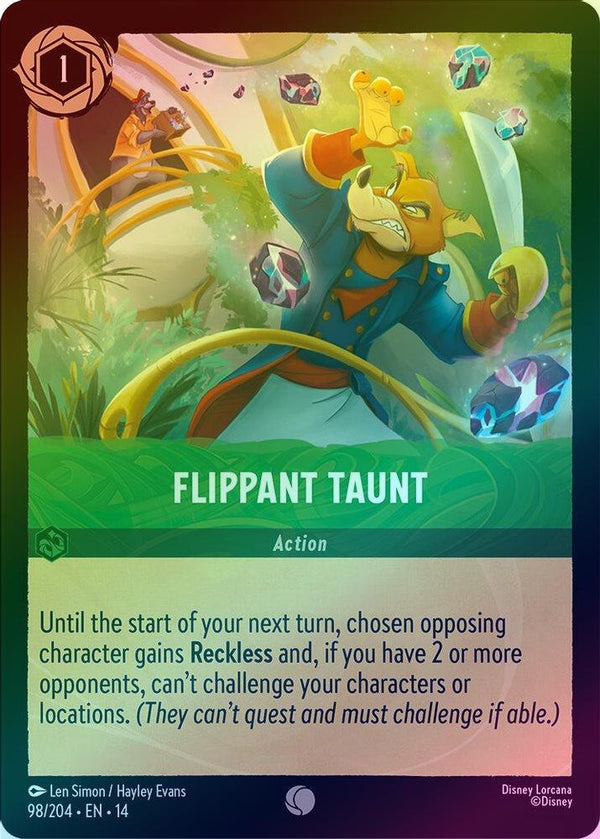 Flippant Taunt - 98/204 - Common (Foil)