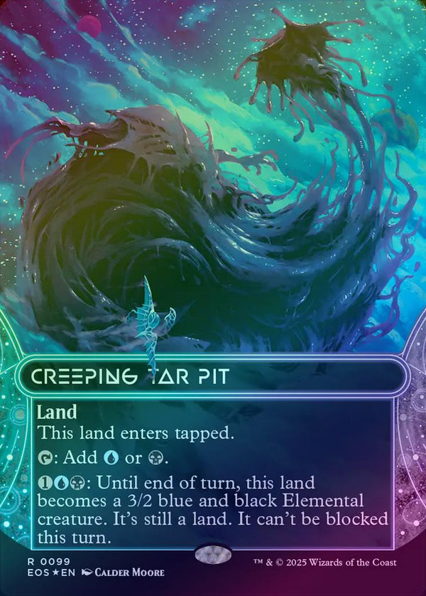 Creeping Tar Pit - Borderless (Galaxy Foil) (EOS)