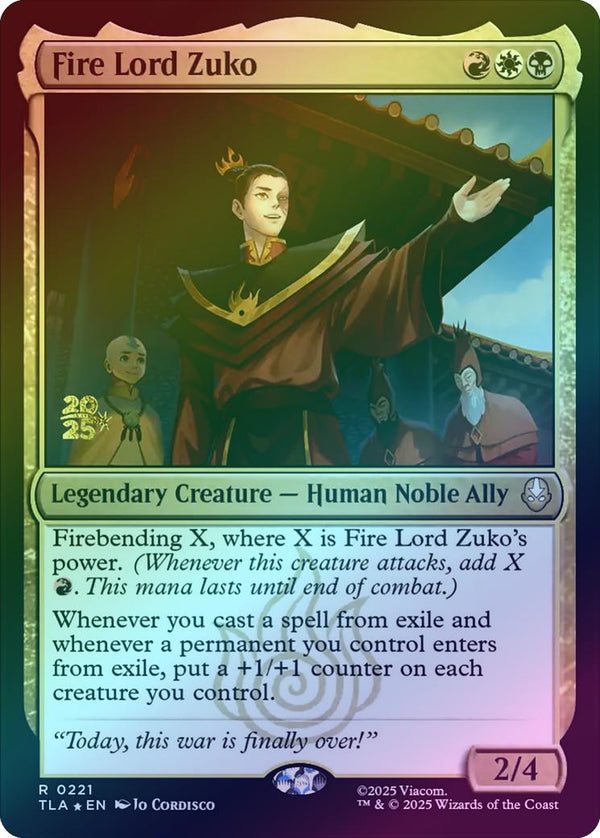 Fire Lord Zuko - Prerelease Promo (Foil) (PTLA)