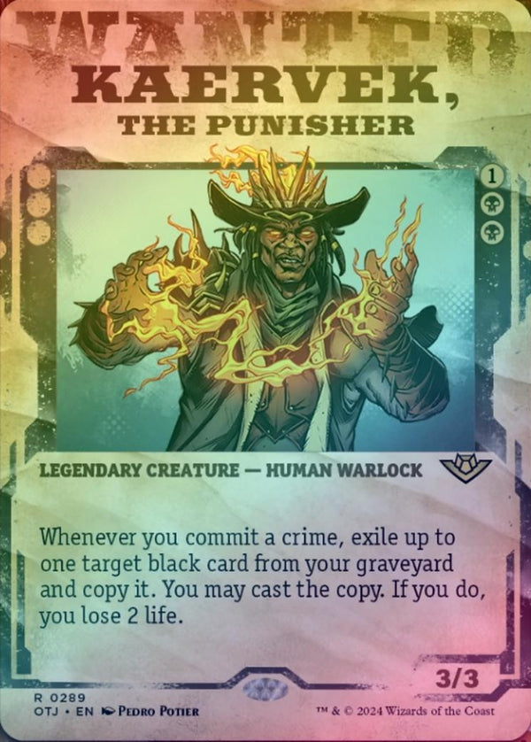 Kaervek, the Punisher - Wanted Poster Showcase (Foil) (OTJ)