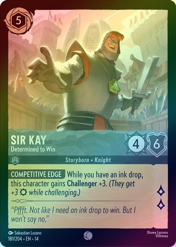 Sir Kay (Determined to Win) - 181/204 - Common (Foil)