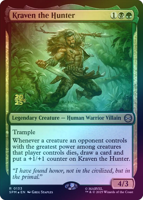 Kraven the Hunter - Prerelease Promo (Foil) (PSPM)