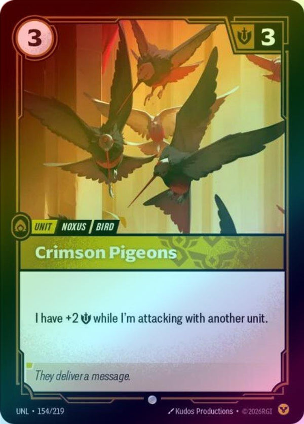 Crimson Pigeons - 154/219 - Common (Foil)