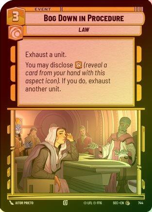 Bog Down in Procedure (Foil) - 744 - Common (Foil)